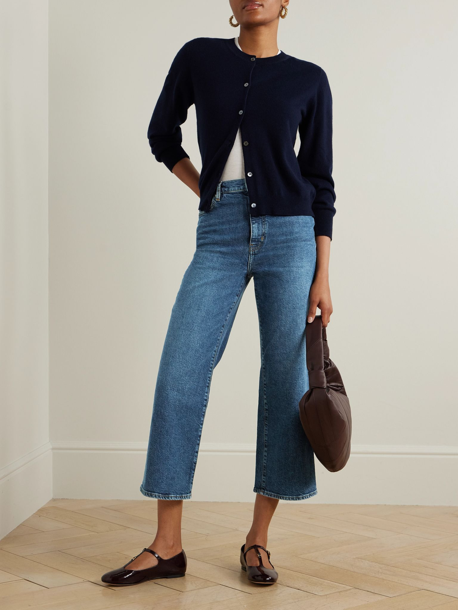 The Wide high-rise wide-leg jeans Dark denim - 2
