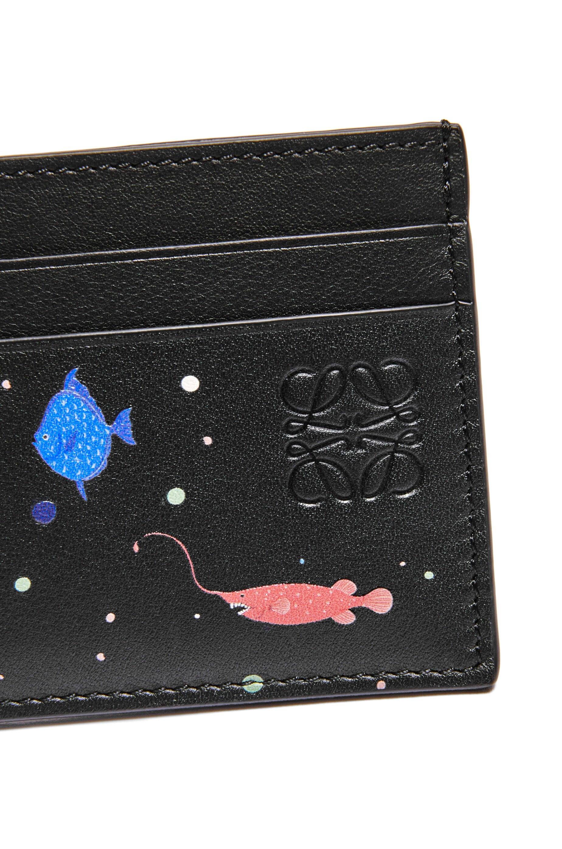 Deep Sea plain cardholder in nappa calfskin - 4
