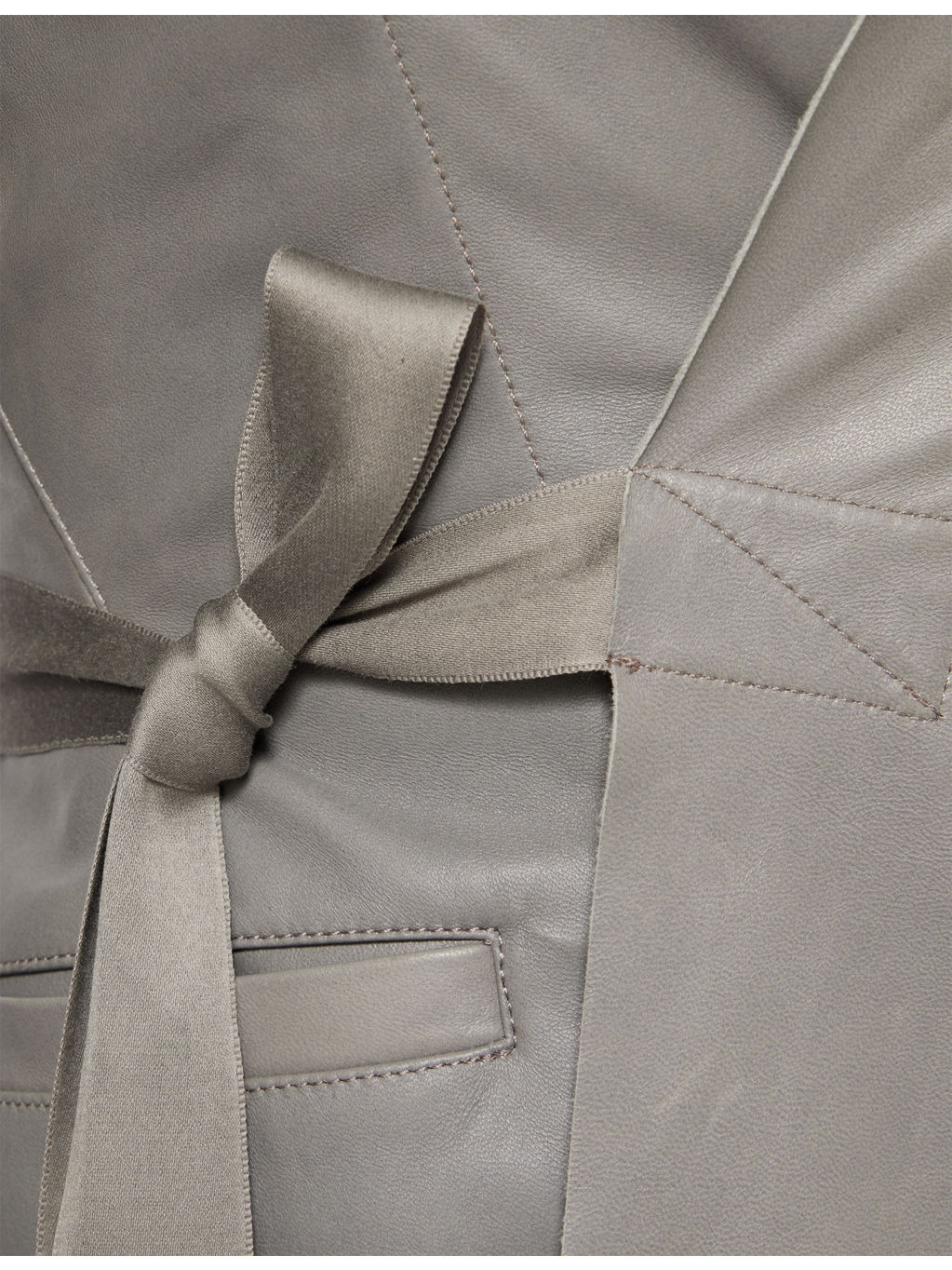 Hollywood Wrap-Front Leather Jacket - 7