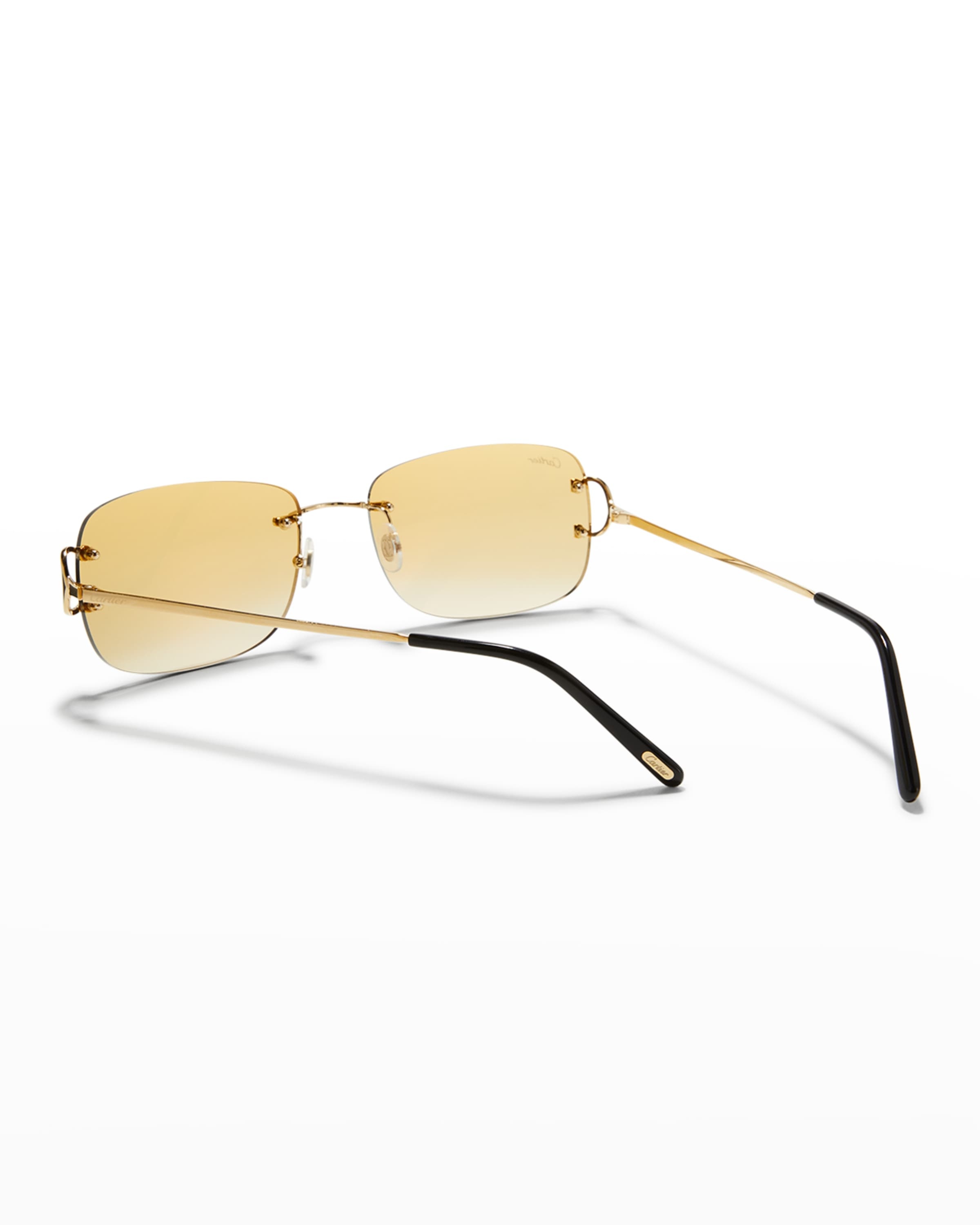 Men's Rimless Metal Sunglasses - 2