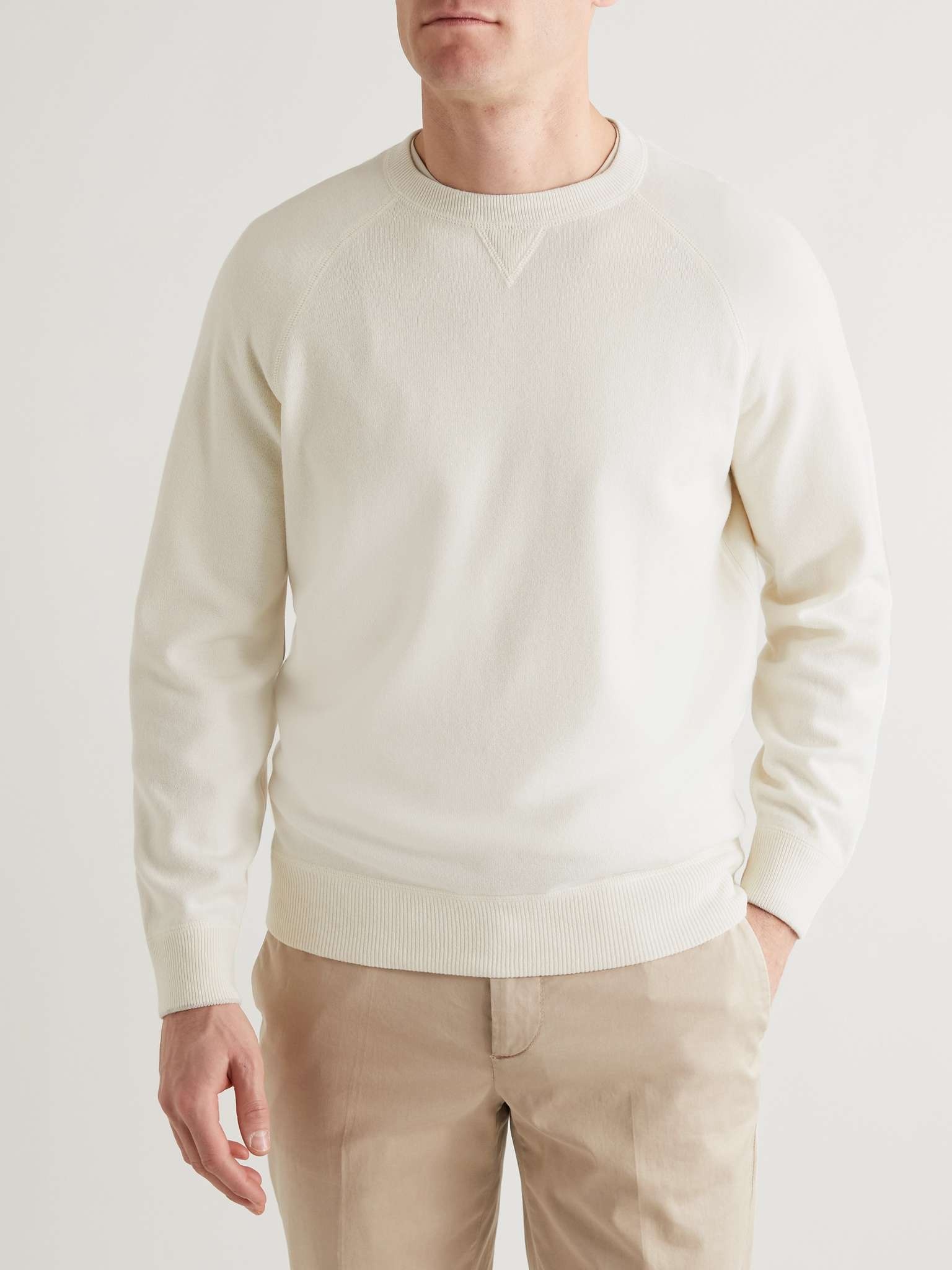Virgin Wool, Cashmere and Silk-Blend Sweater - 3