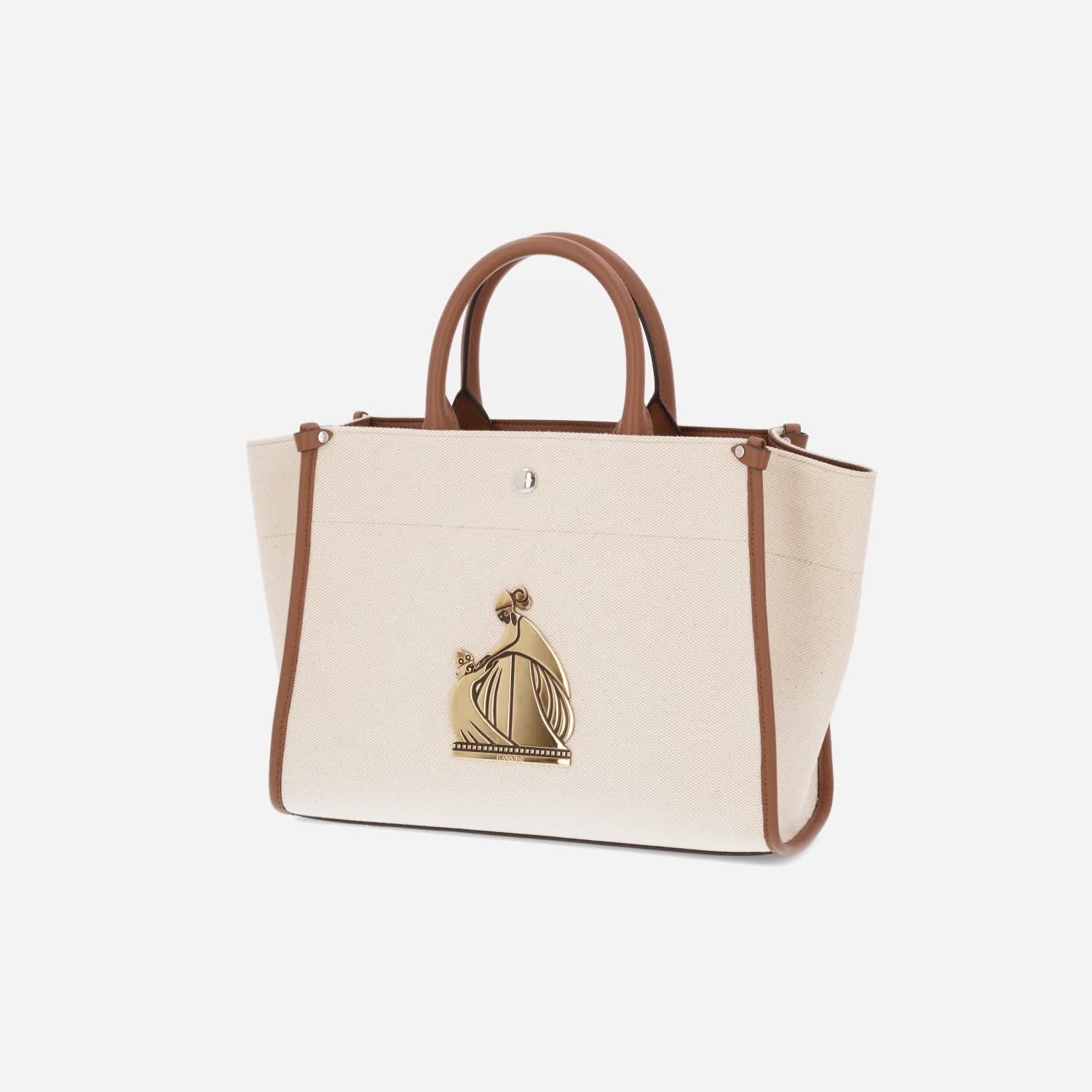 CANVAS IN&OUT BAG SM WITH PLAQUE - 8