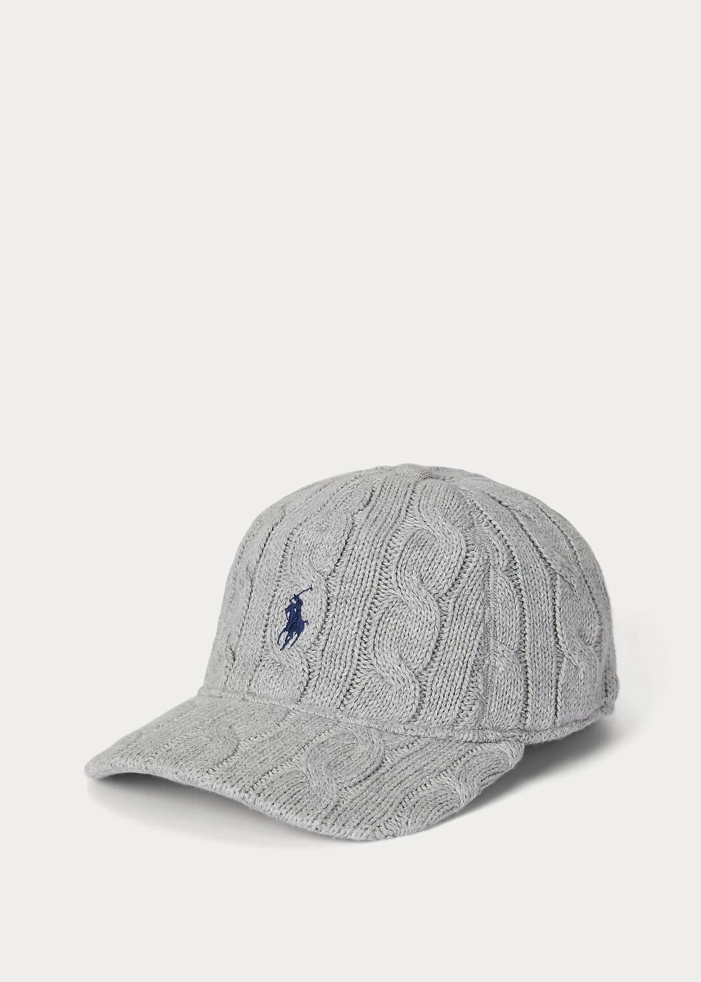 Cable-Knit Cotton Ball Cap - 1
