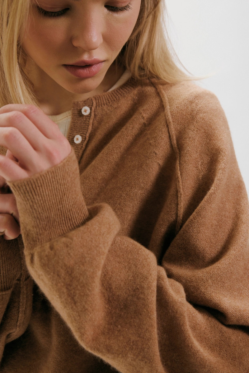 Porta Cashmere Henley Sweater 4