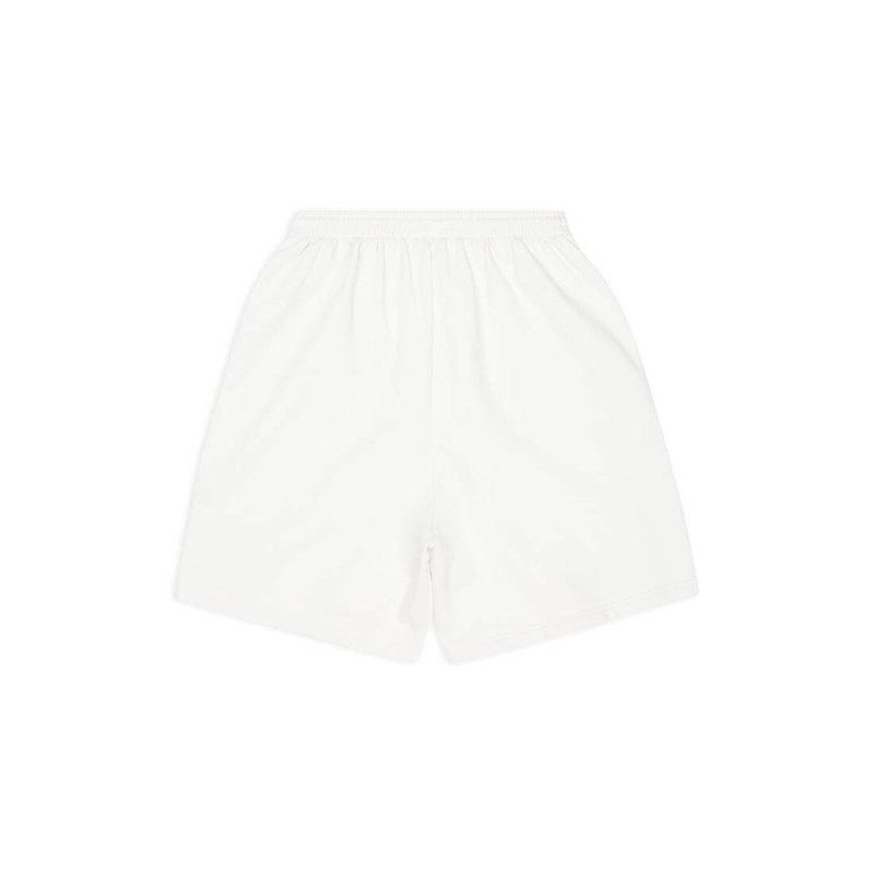 Women's Balenciaga Sweat Shorts in Cream 6