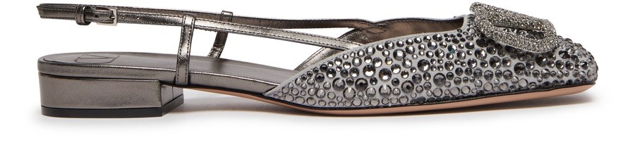 Vlogo signature rhinestone slingback - 1