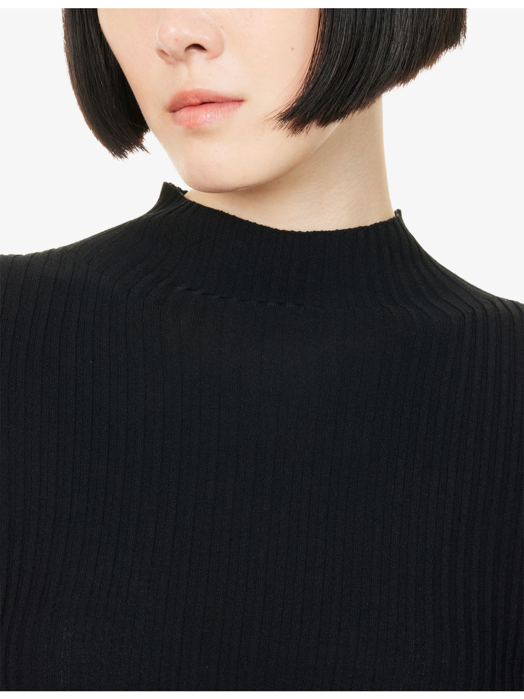 Thin And Thick Long-Sleeves Knitted Top - 5