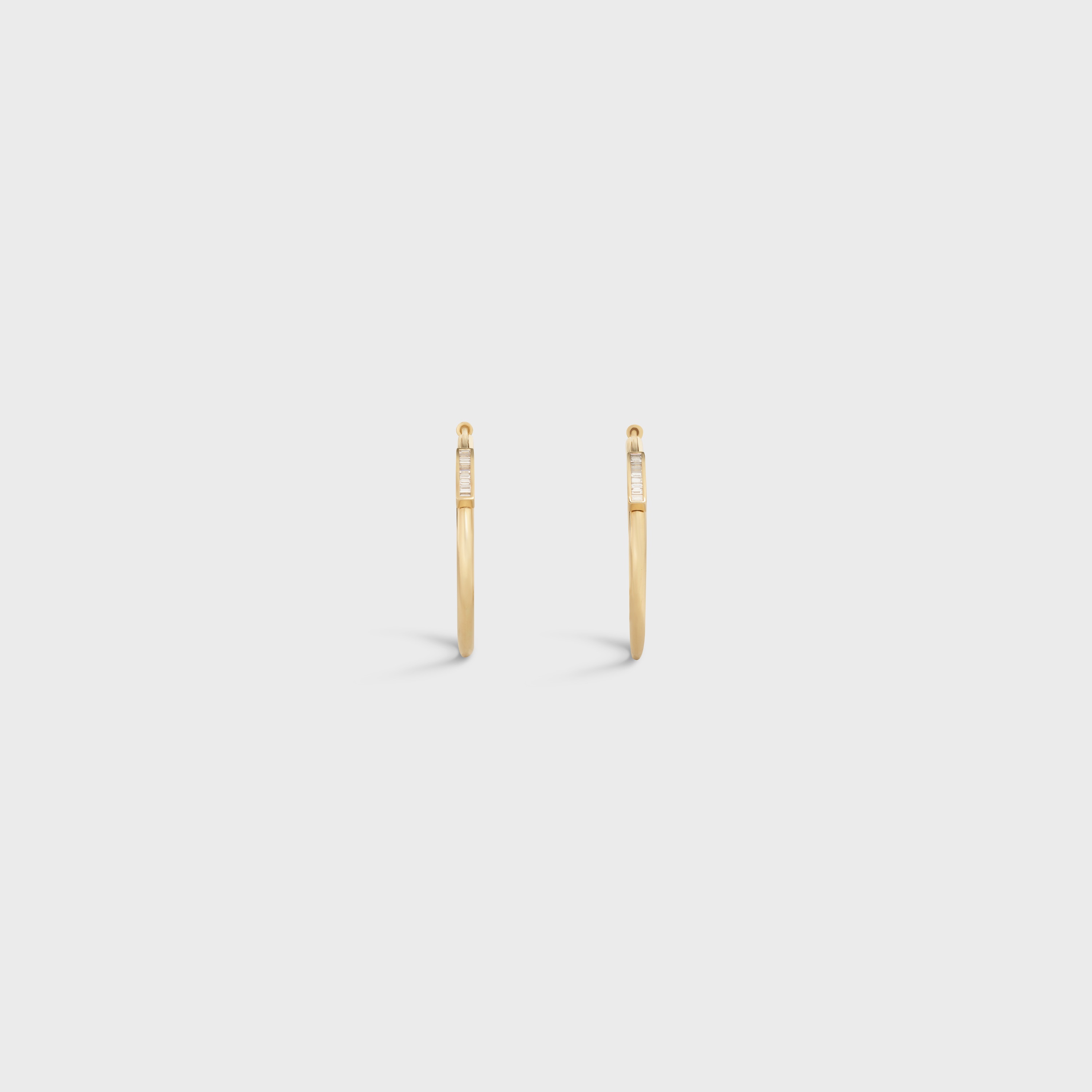 Systeme Large Hoops in Yellow Gold and Diamonds - 3