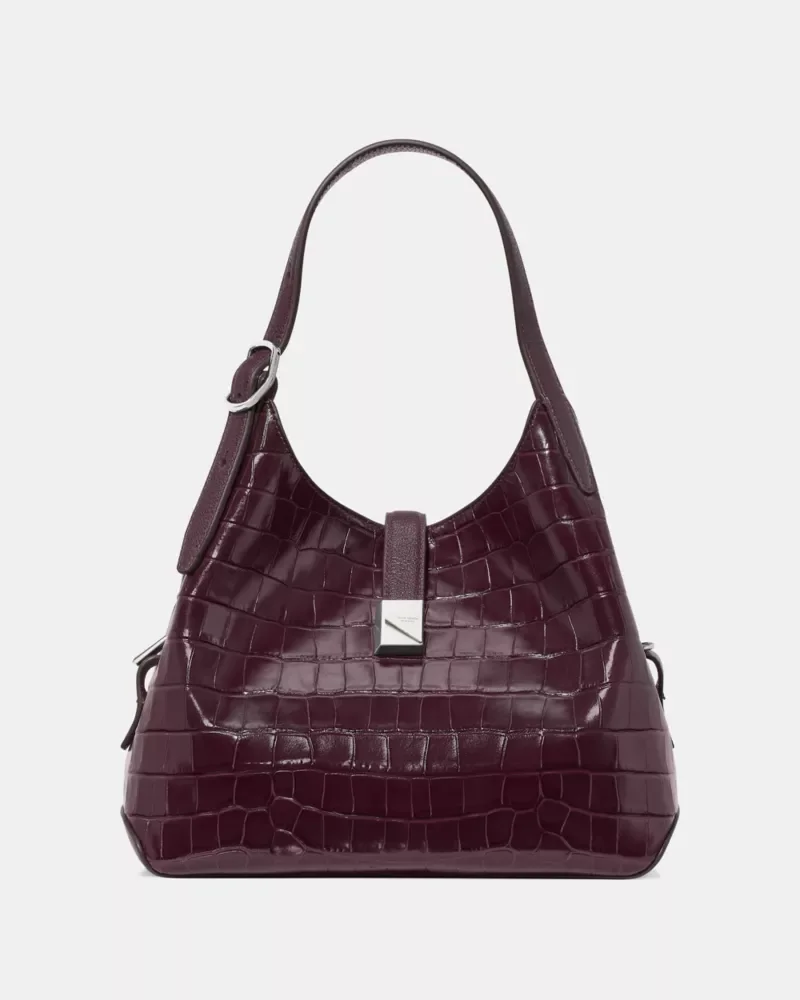 Deco Croc Embossed Crossbody Tote - 1