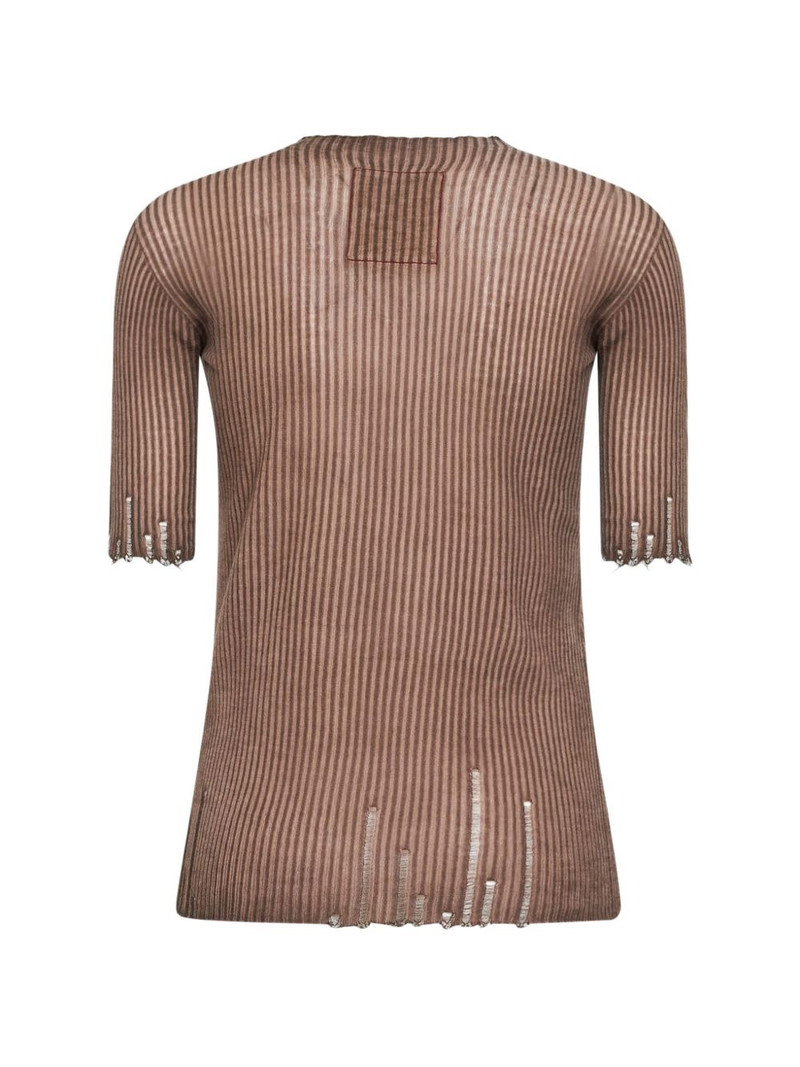 UMA WANG scalloped-edges T-shirt outlook