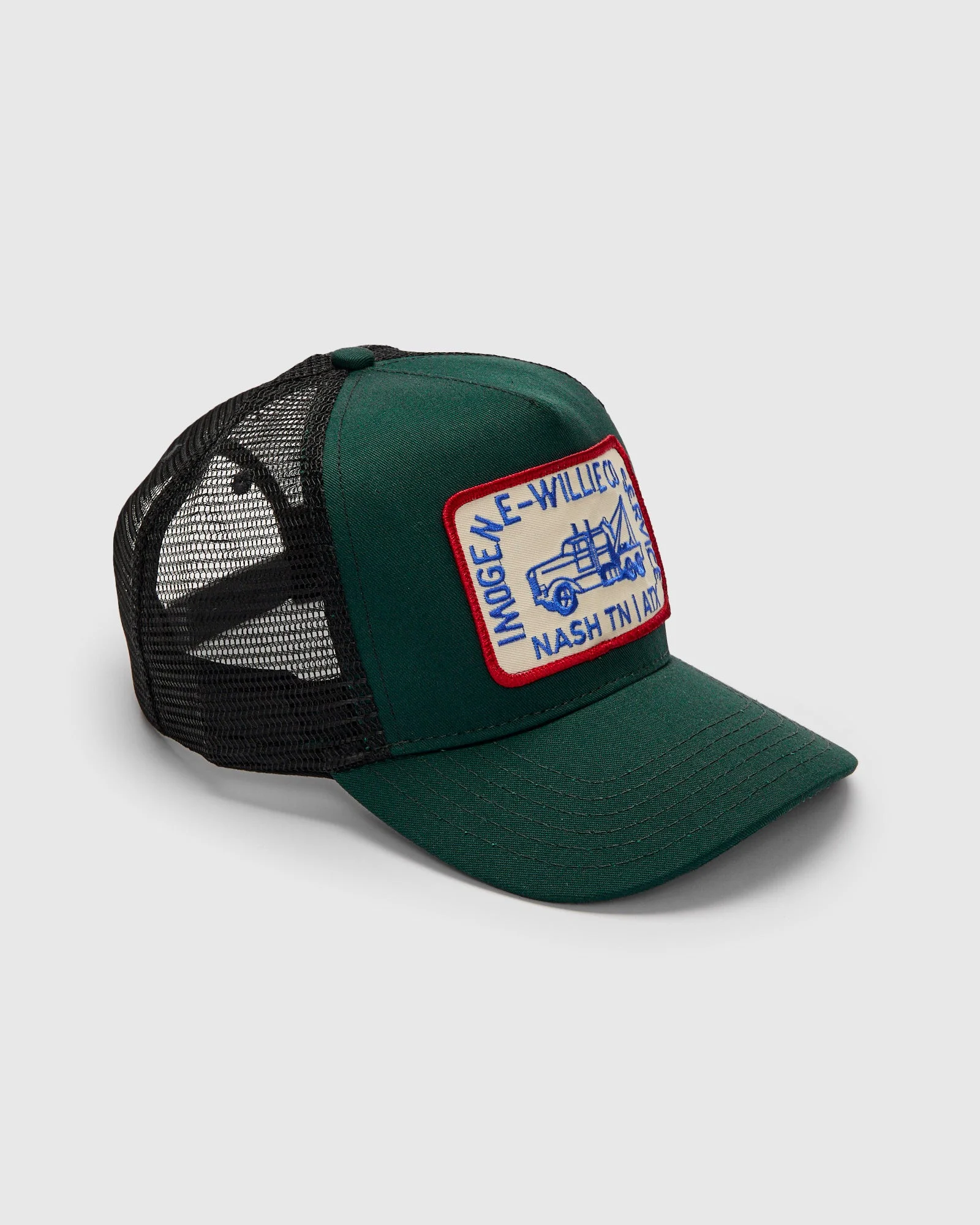 Tow Service Trucker Cap in Green - 1