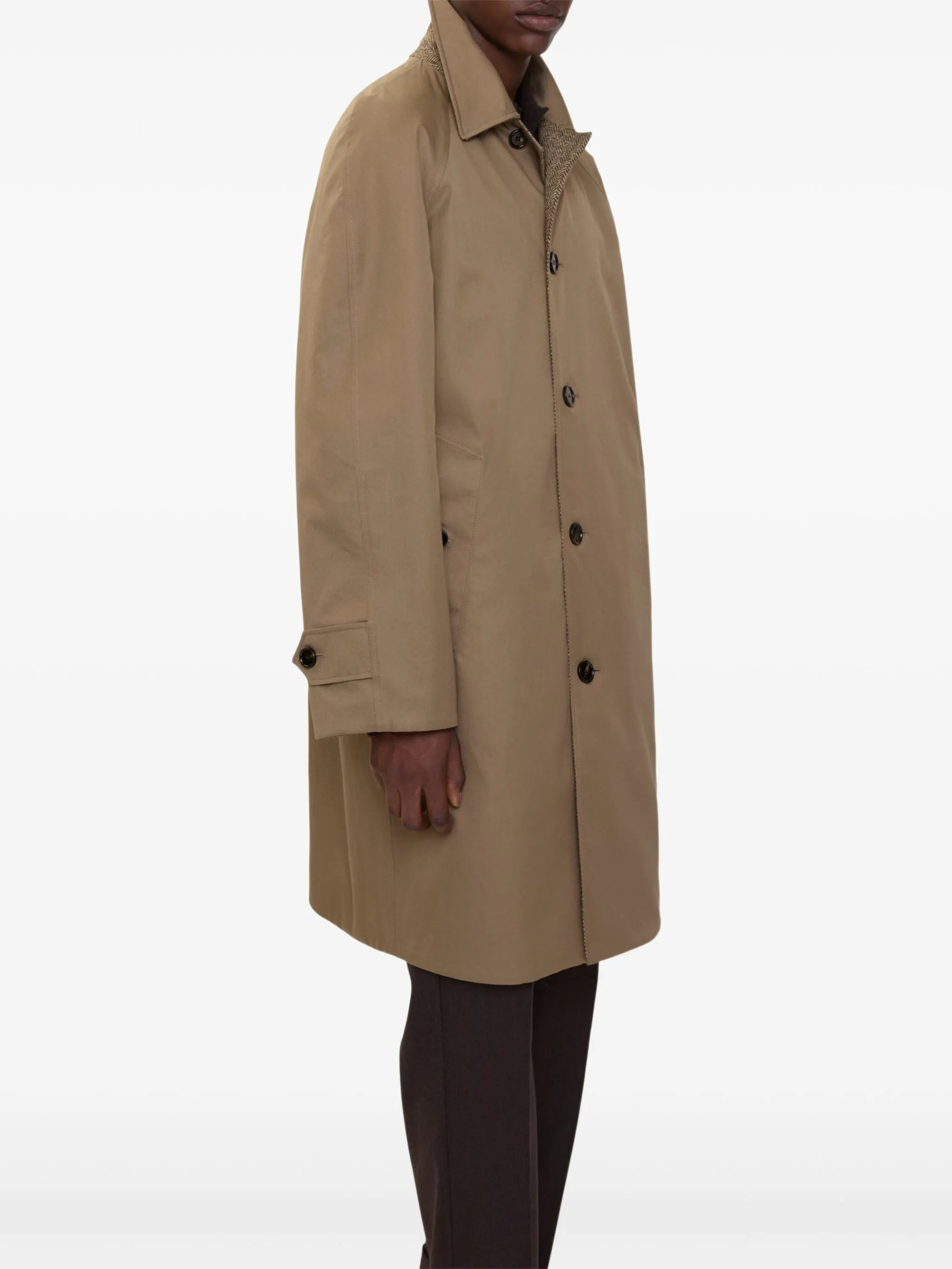 herringbone reversible coat - 5