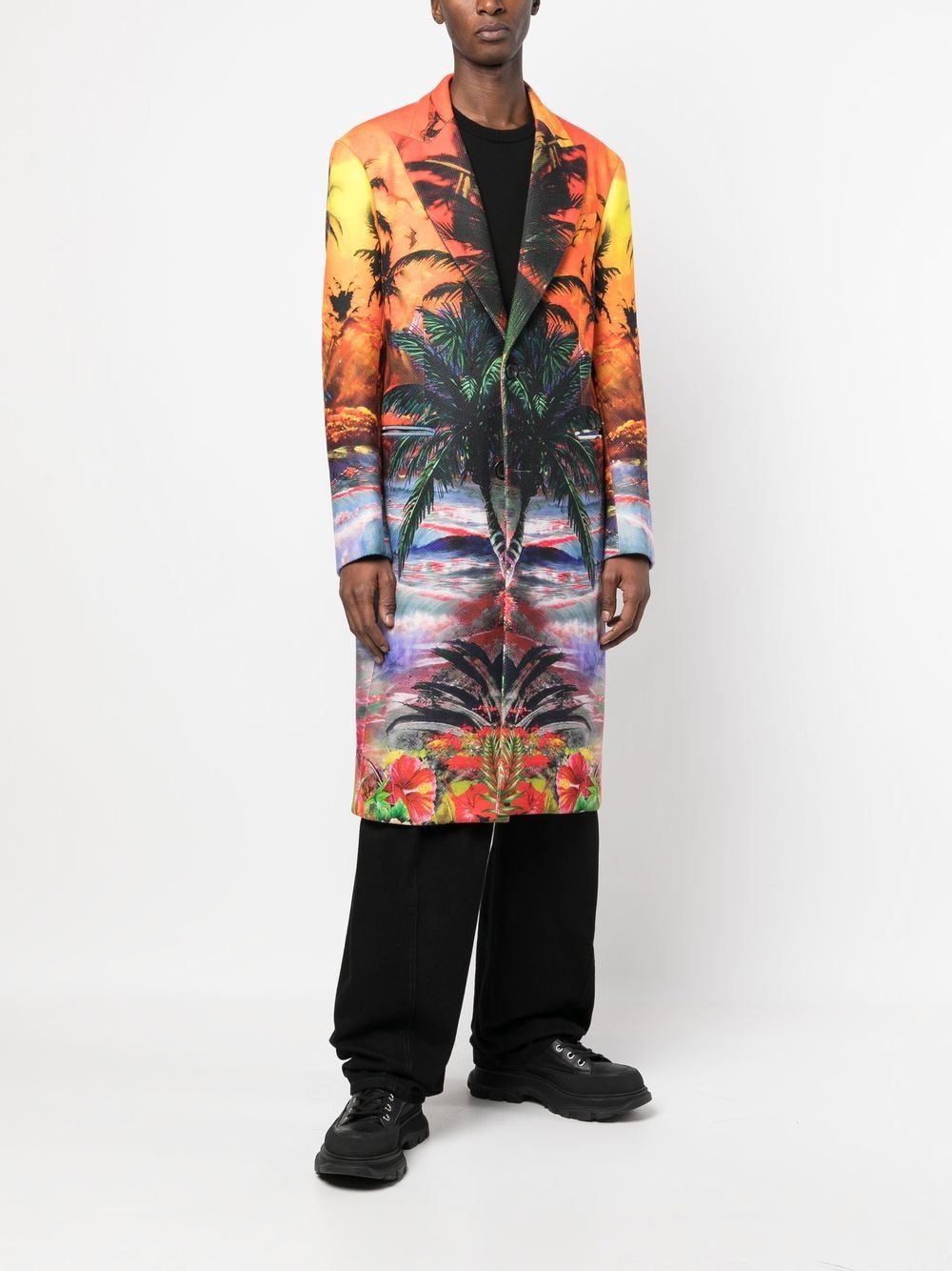 Hawaii graphic-print coat - 2
