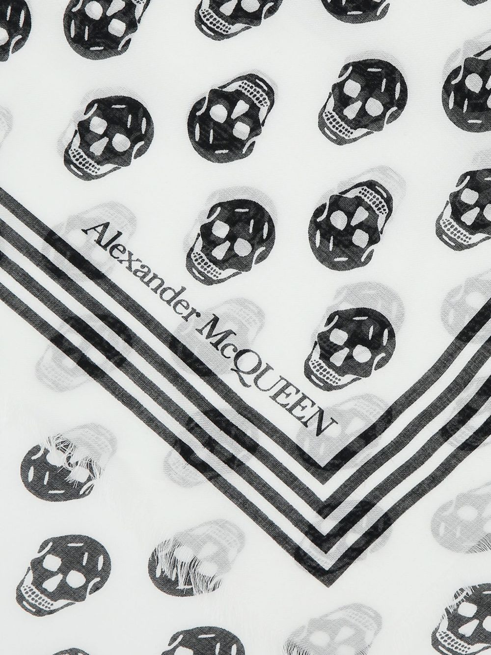 skull-print scarf - 2