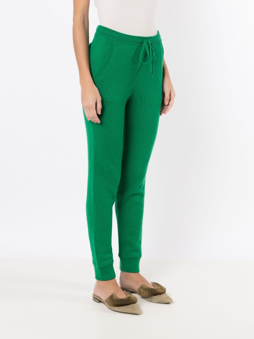 drawstring wool trousers - 3