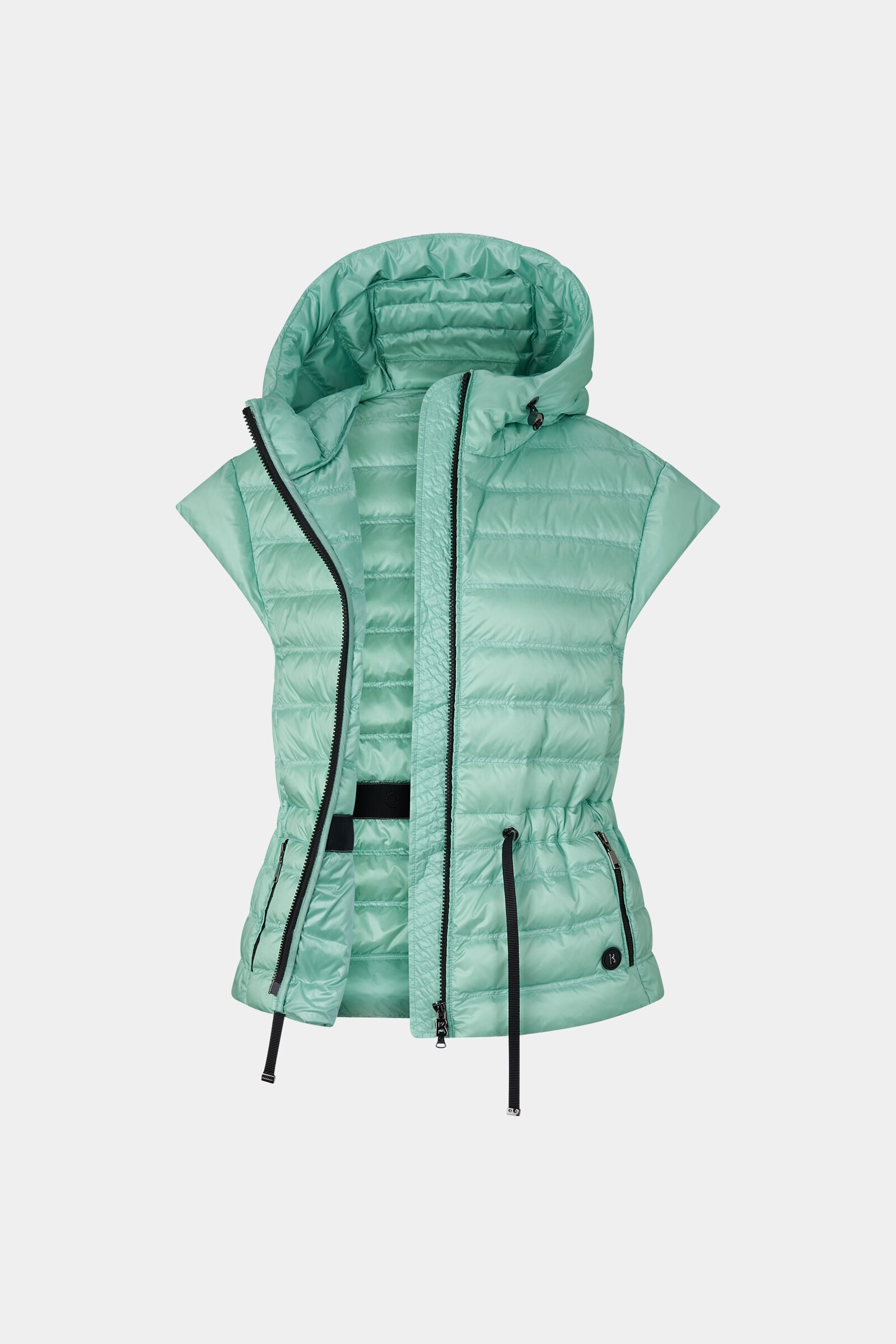 Ennie lightweight down vest in Mint - 7