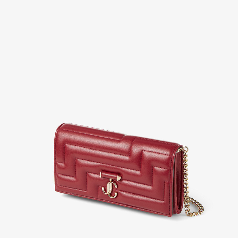 Avenue Wallet W/Chain
Cranberry Avenue Nappa Leather Wallet with Chain Strap 4