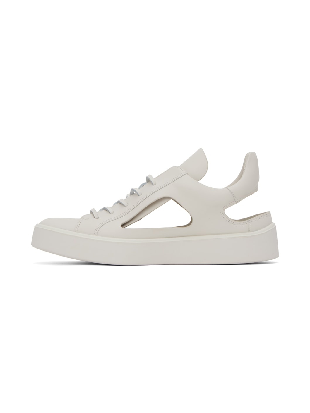 White Kostas Murkudis Edition Cutout Sneakers - 3