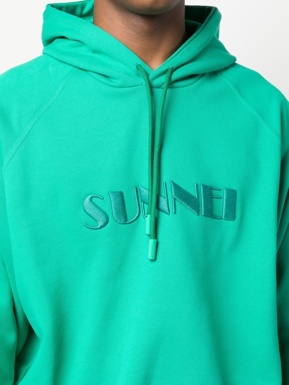 logo drawstring hoodie - 5