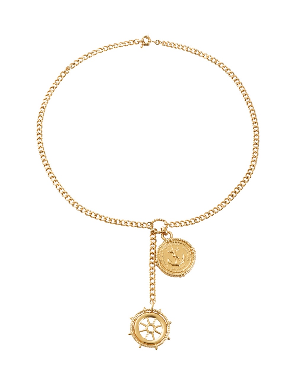 NAUTICAL DUO DROP NECKLACE - 1