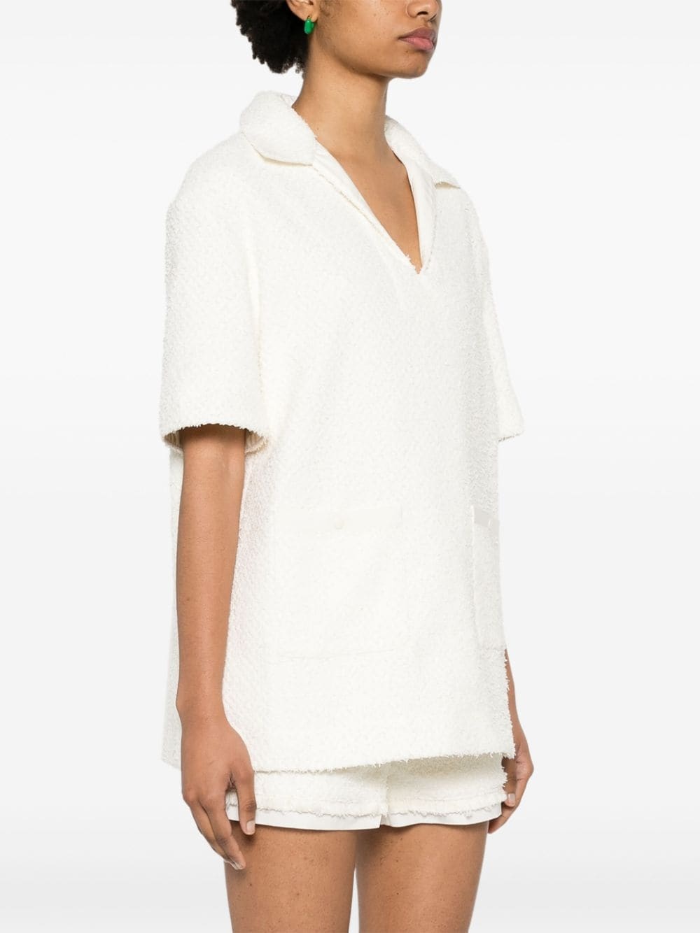 logo-appliquÃ© textured top - 3