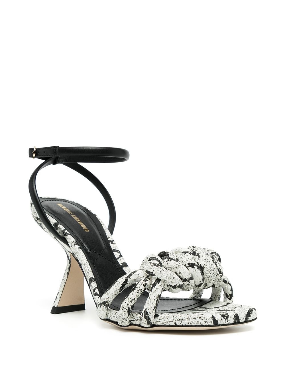 Nicholas Kirkwood + Lola Faux Pearl-Heeled Leather Sandals