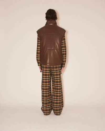 Nanushka JOVAN - OKOBOR™ alt-leather cropped puffer vest - Black outlook