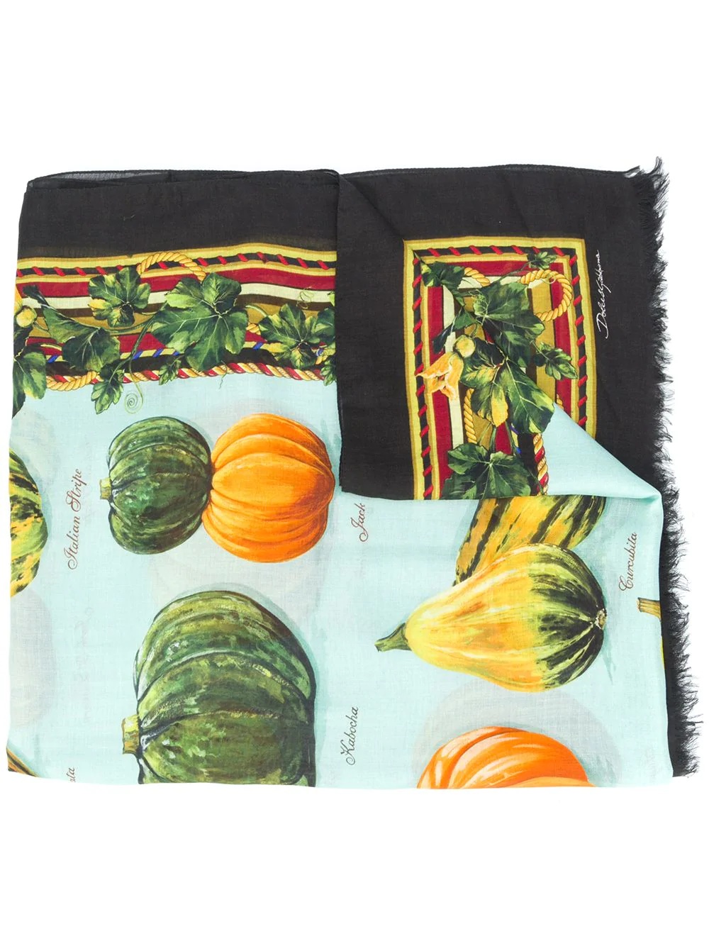 pumpkin print scarf - 1