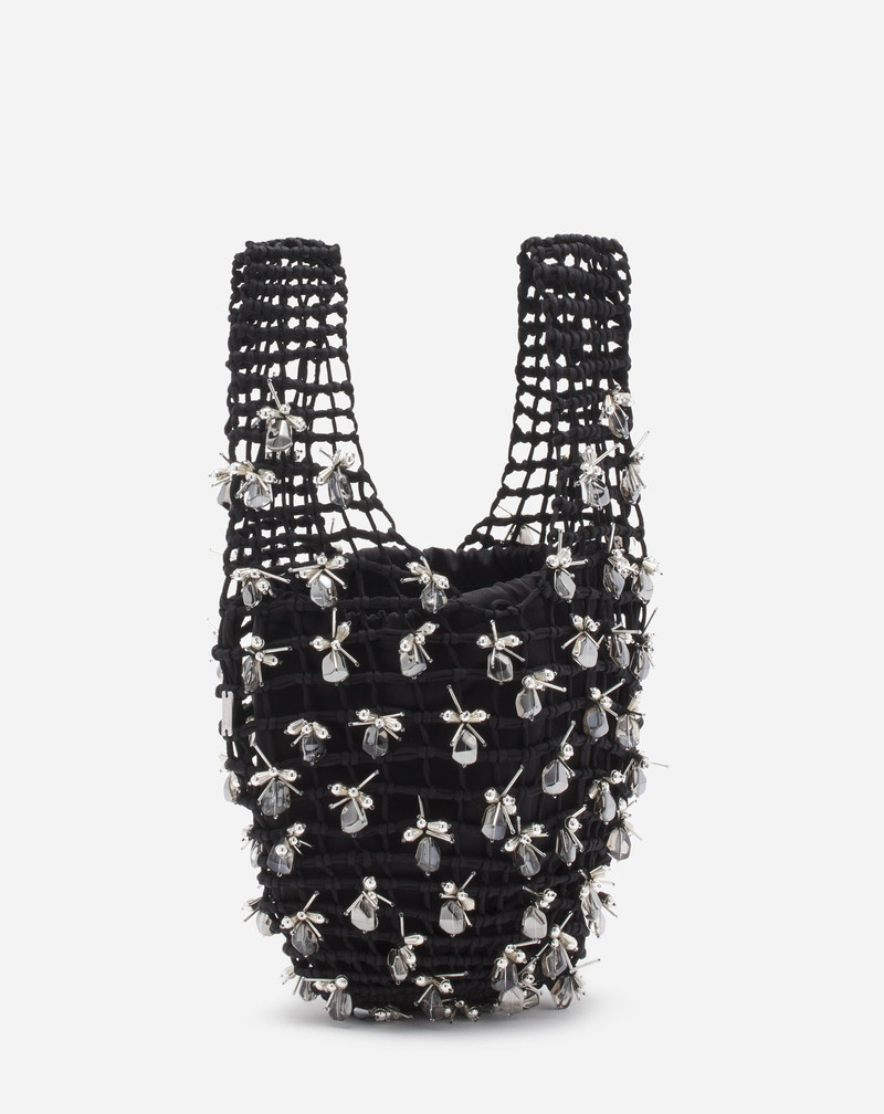 MACRAME BY LANVIN EMBROIDERED SATIN BAG 2