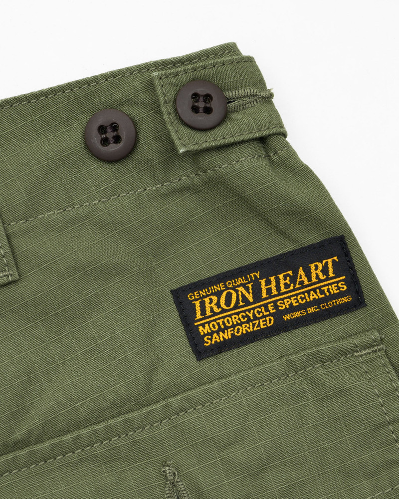 IH-747-GRN 8OZ RIPSTOP BAKER PANTS - ARMY GREEN 12