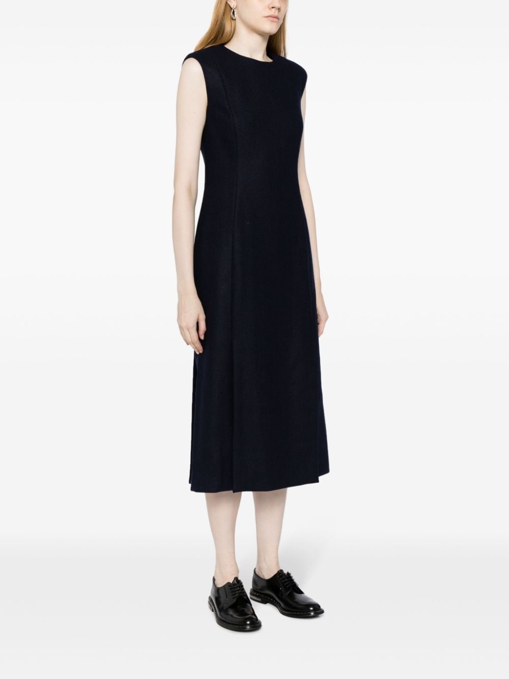 wool midi dress - 3