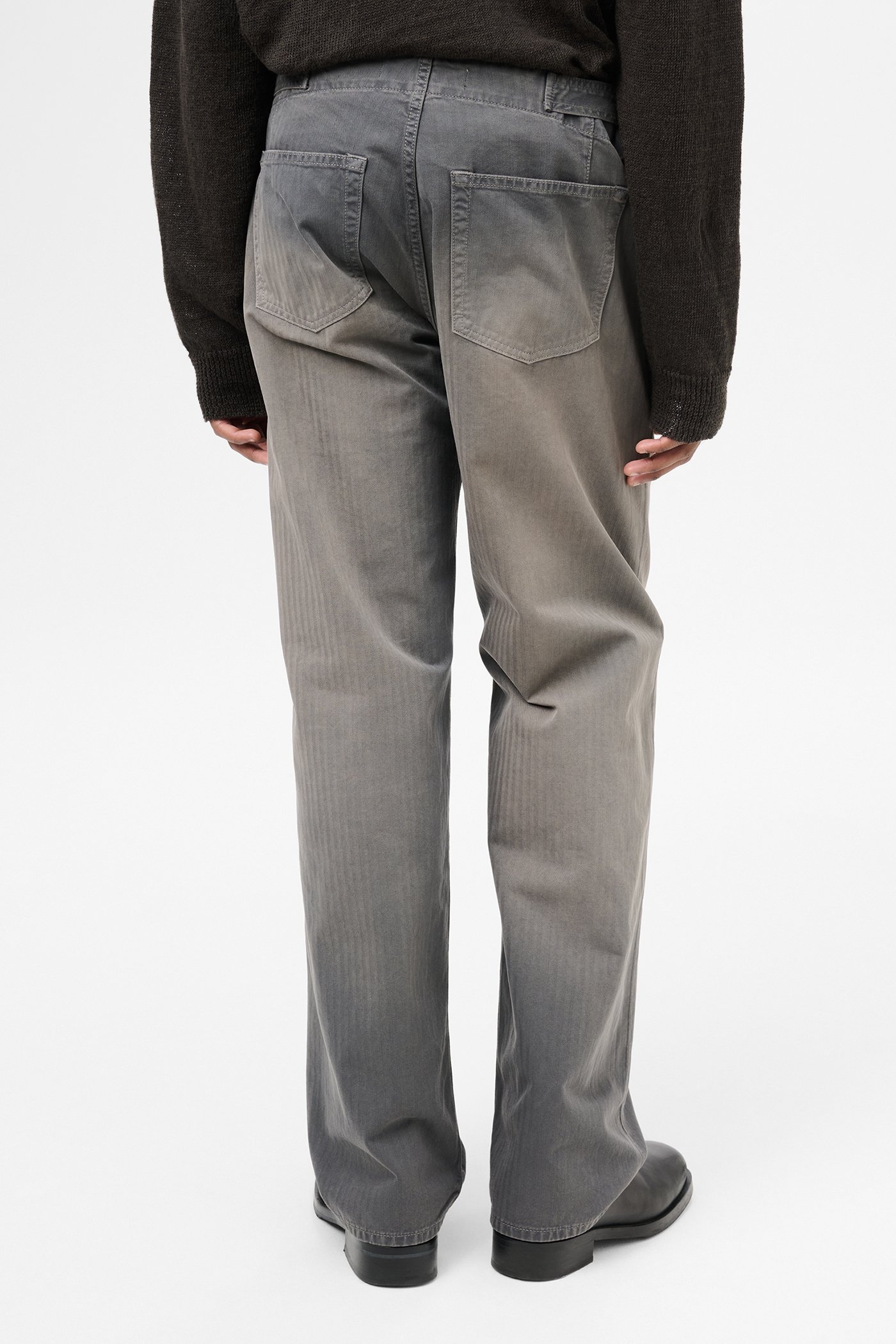 Trucker Trouser French Sun Faded Herringbone - 6