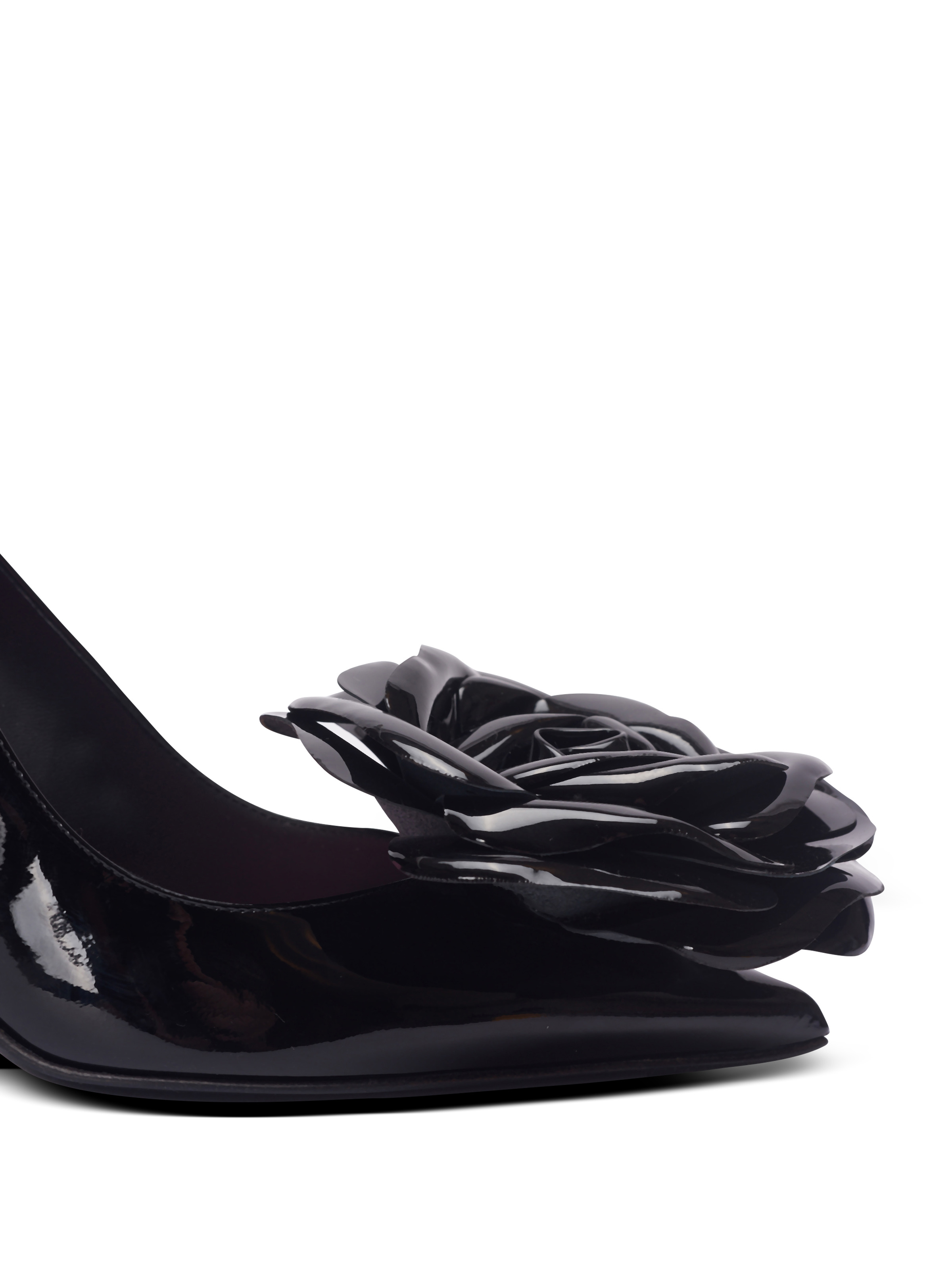 Patent leather Ruby pumps with flower detail - 6