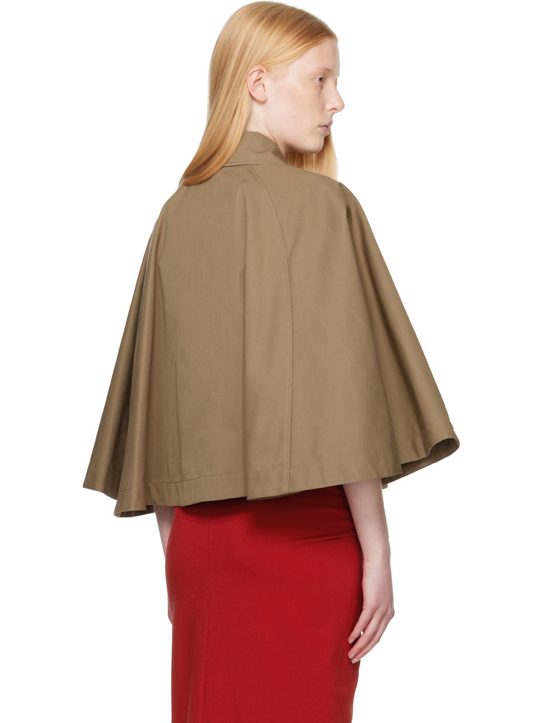 Brown Capelet Jacket - 3