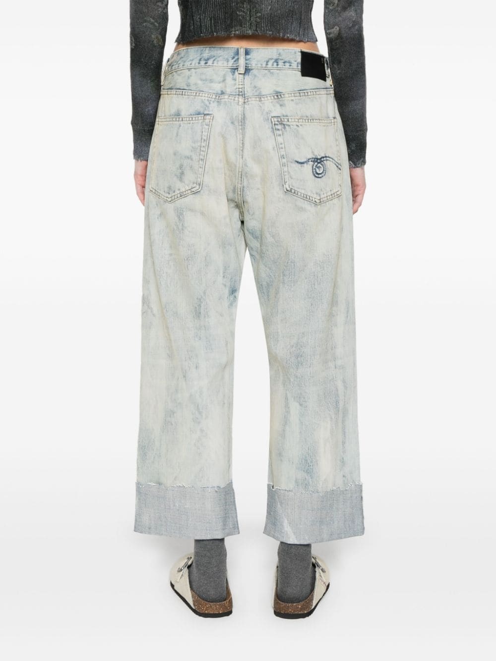 cuffed boyfriend jeans - 4
