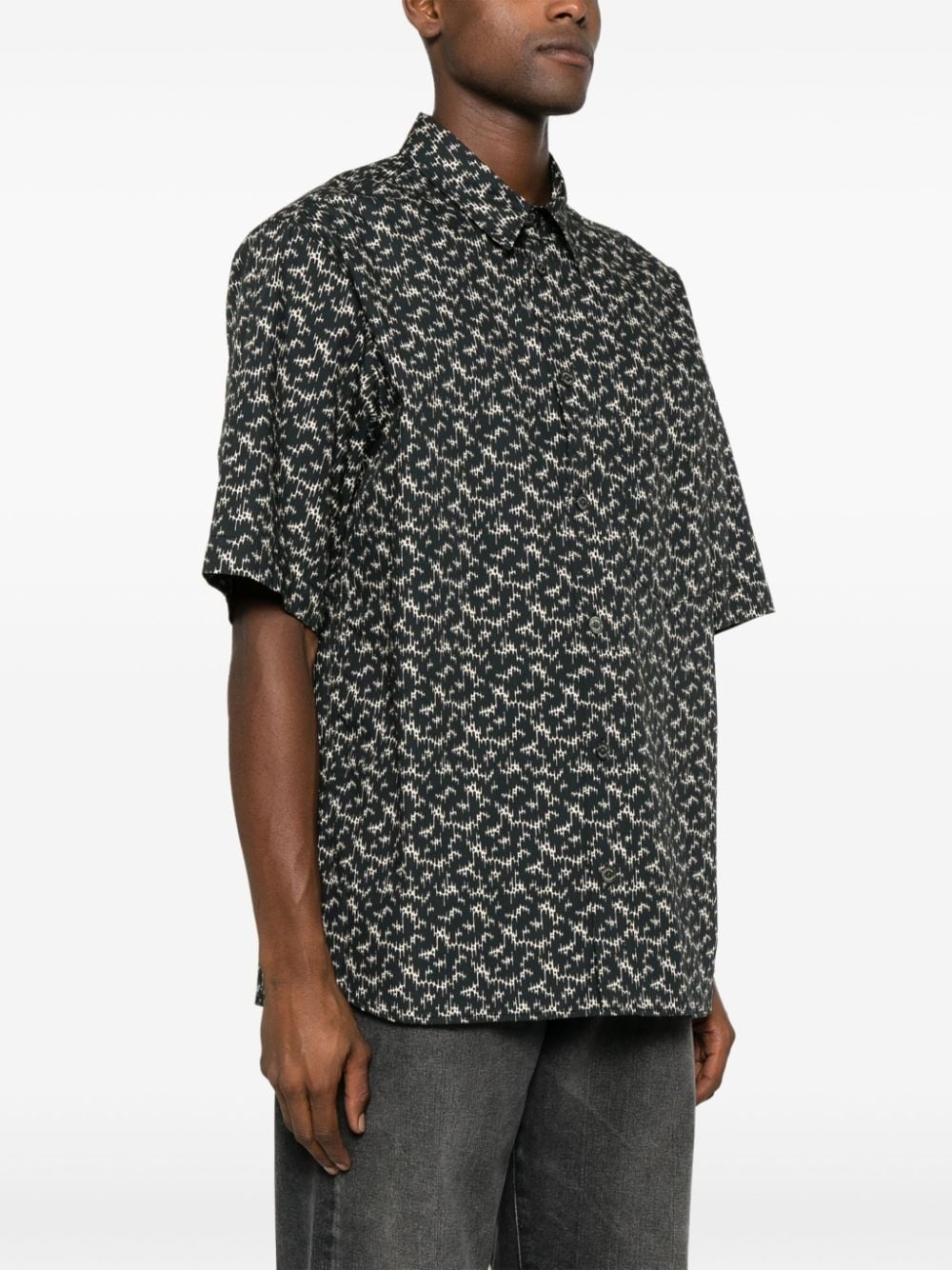 Labilio graphic-print cotton shirt - 3