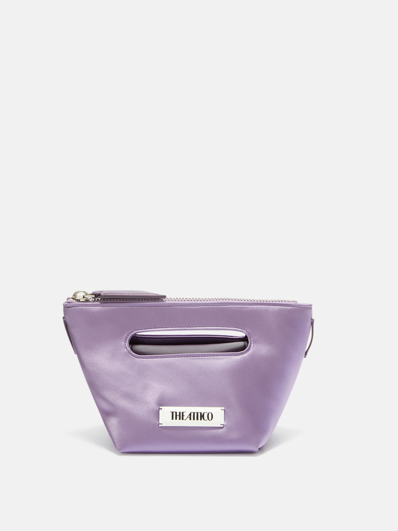 ''VIA DEI GIARDINI 15'' LILAC TOTE BAG 1