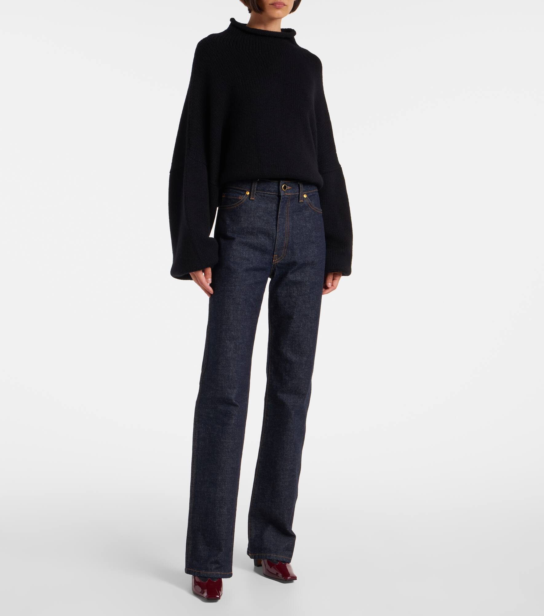Danielle high-rise straight jeans - 7