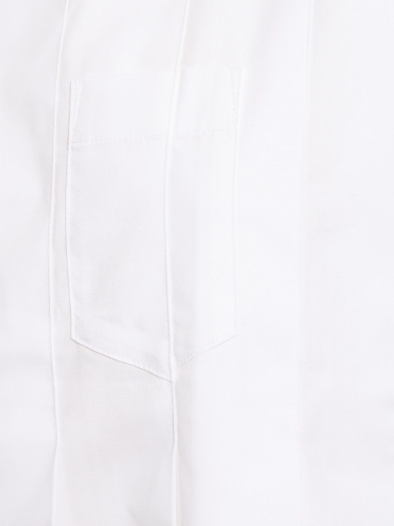 Cotton blend poplin shirt - 4