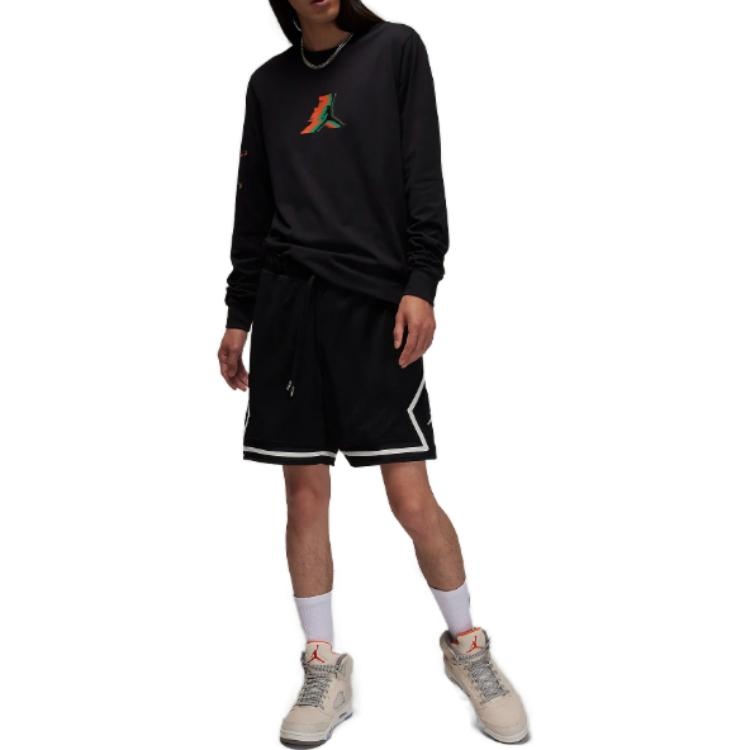 Air Jordan Long-Sleeve T-Shirt 'Black' FB7456-010 - 2
