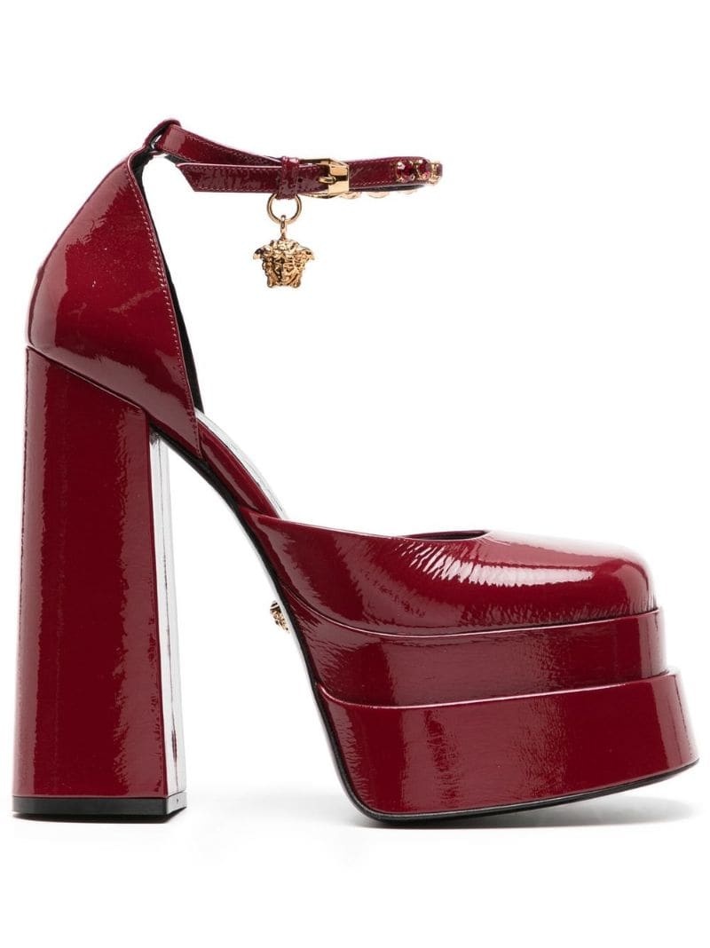 VERSACE Medusa Head charm platform sandals