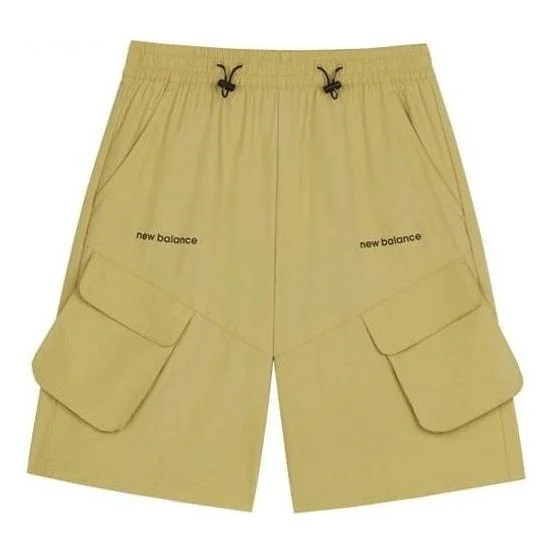 New Balance Logo Cargo Pocket Shorts 'Khaki' AMS12374-PEB - 1