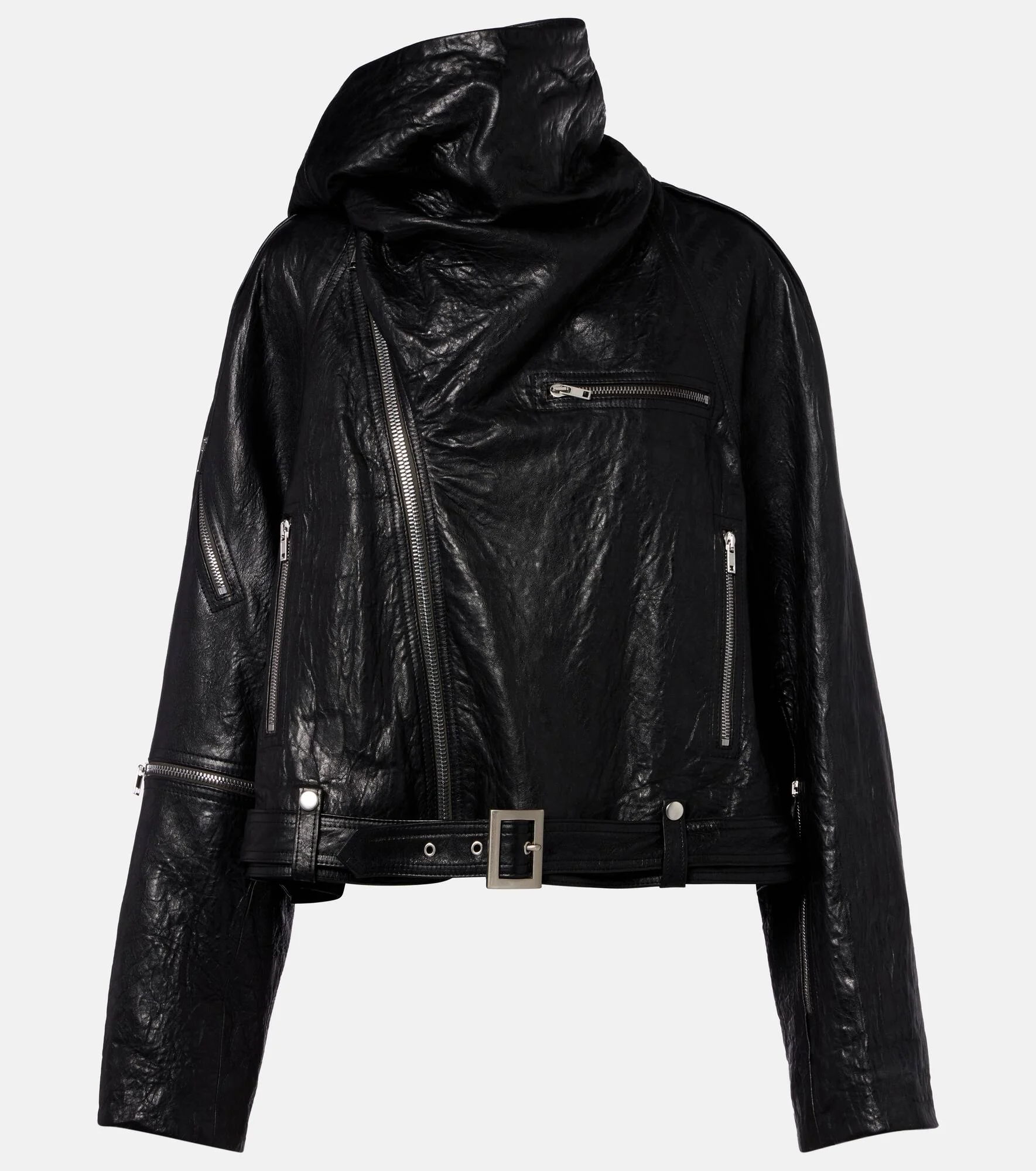 Scarf Light leather biker jacket - 1