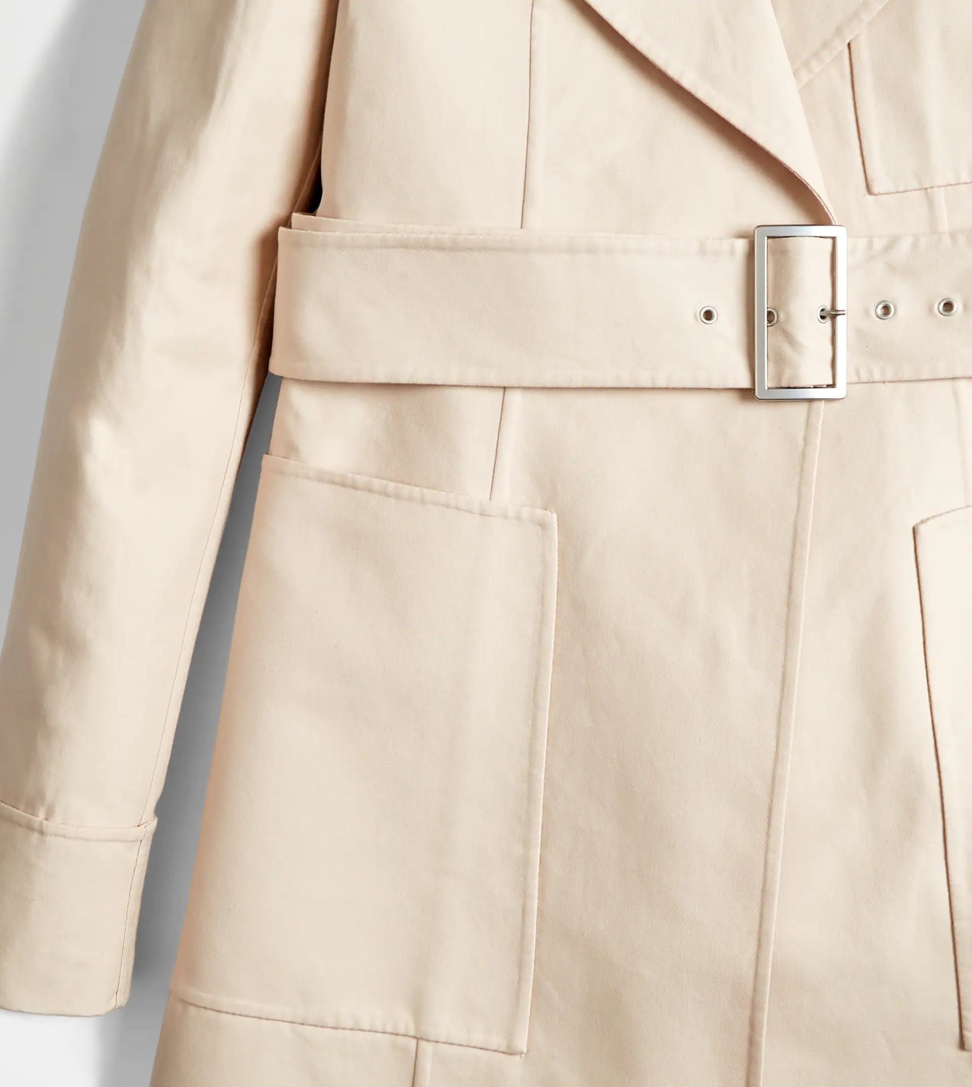 TRENCH COAT IN COTTON - BEIGE - 6