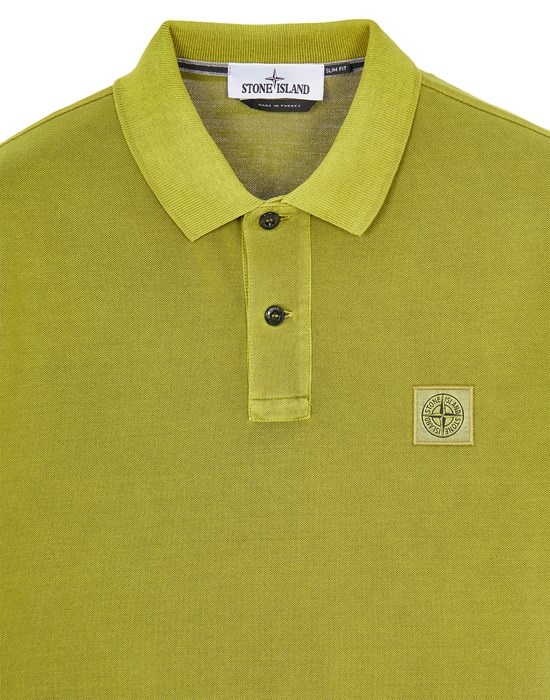 22S67 COTTON PIQUÉ_GARMENT DYED + PIGMENT DYE OLIVE GREEN - 3