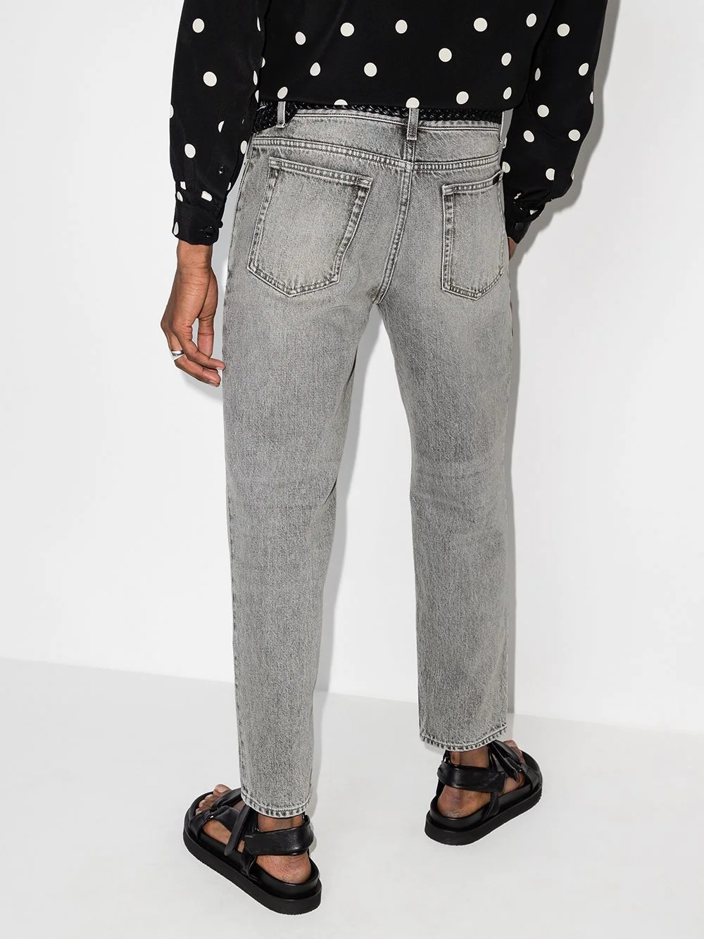 low-rise straight-leg jeans - 3