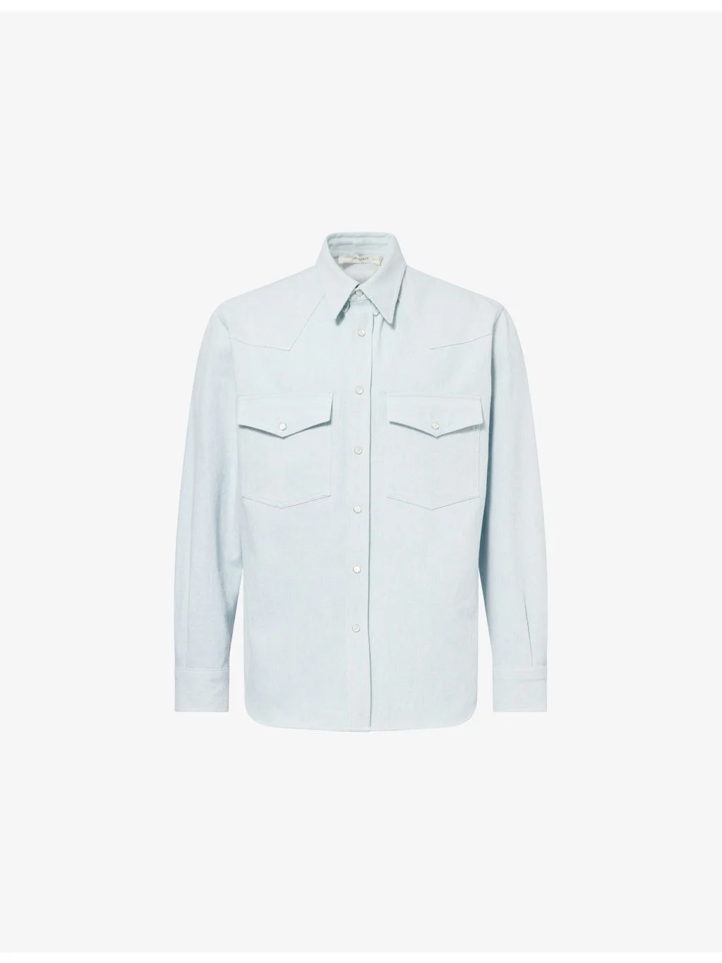 Western Patch-Pocket Denim Shirt - 1