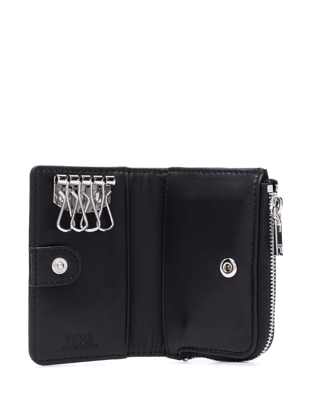 logo-print zip-up leather wallet - 3