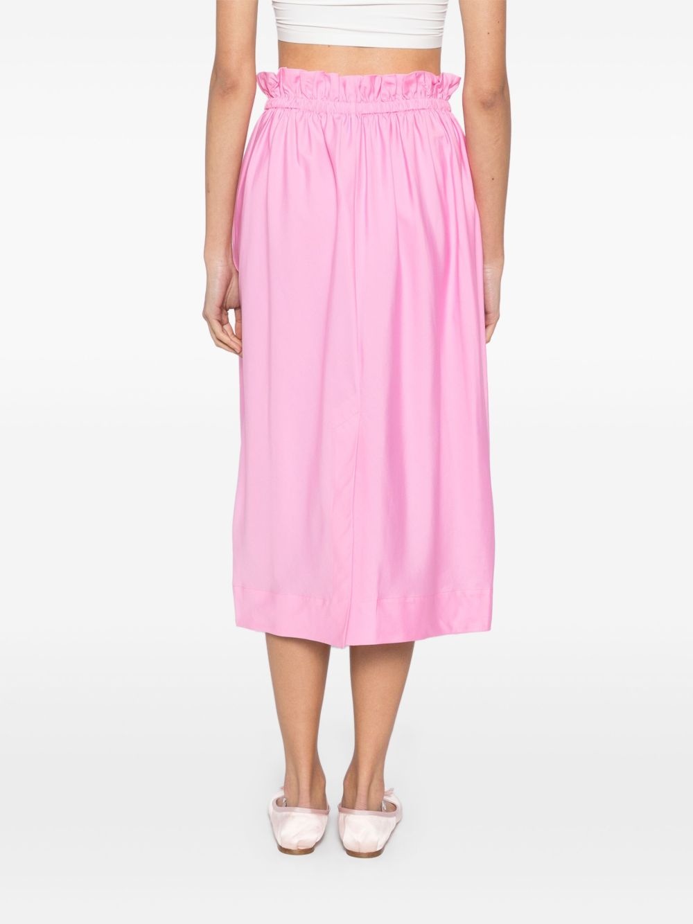 elasticated gathered ruffle tulip skirt - 4