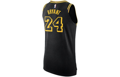 Nike Nike Lakers City Edition Kobe Bryant Authentic 'Black Yellow' AJ6430-011 outlook